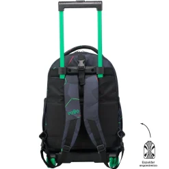 Totto - Mochila escolar ruedas desmontable fractal Tiza