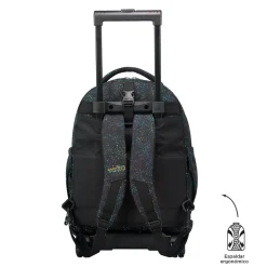 Totto - Mochila escolar ruedas desmontable salpicado color Tiza