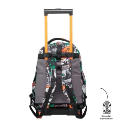 Totto - Mochila escolar ruedas desmontable manga Tiza