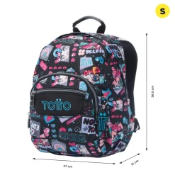 Totto - Mochila Pequeña Tempera Misato