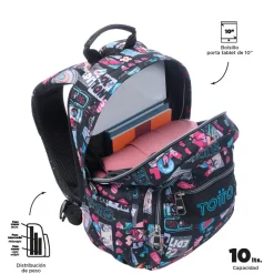 Totto - Mochila Pequeña Tempera Misato