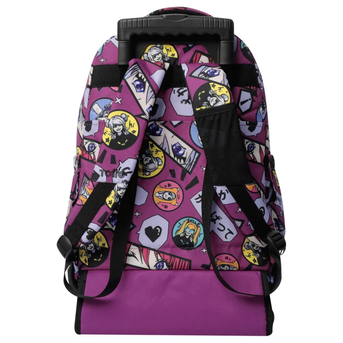 Totto - Mochila Renglones con ruedas Kitsune