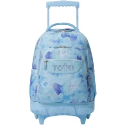 Totto - Mochila Renglones con ruedas Polar