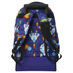 Totto - Mochila Renglones con ruedas Space Blue