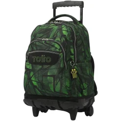Totto - Mochila Renglones con ruedas Jhony Jungle