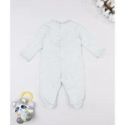 Tutina bebé gris con estampado