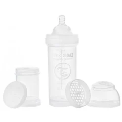 Twistshake - Biberón Anticólicos 330ml Blanco