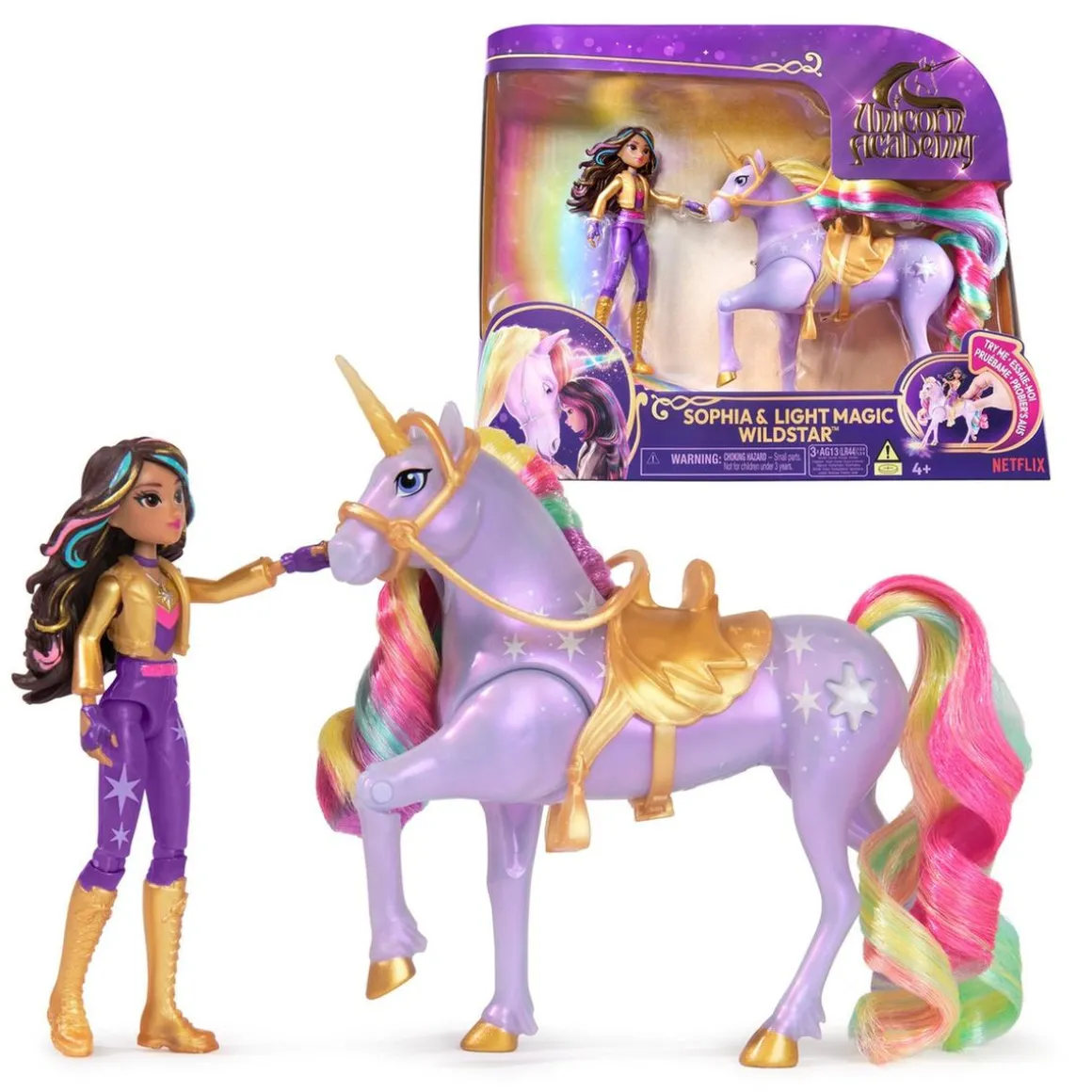 Unicorn Academy - Muñeca Sophia y Wildstar