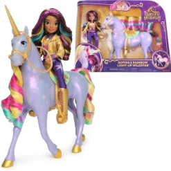 Unicorn Academy - Sophia y Wildstar con luz mágica