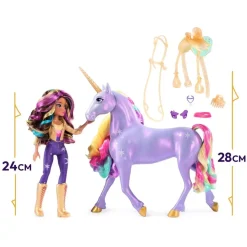 Unicorn Academy - Sophia y Wildstar con luz mágica