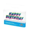 Vela arcoíris Happy Birthday