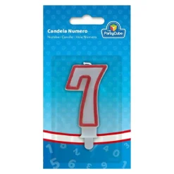 Vela borde rojo 7