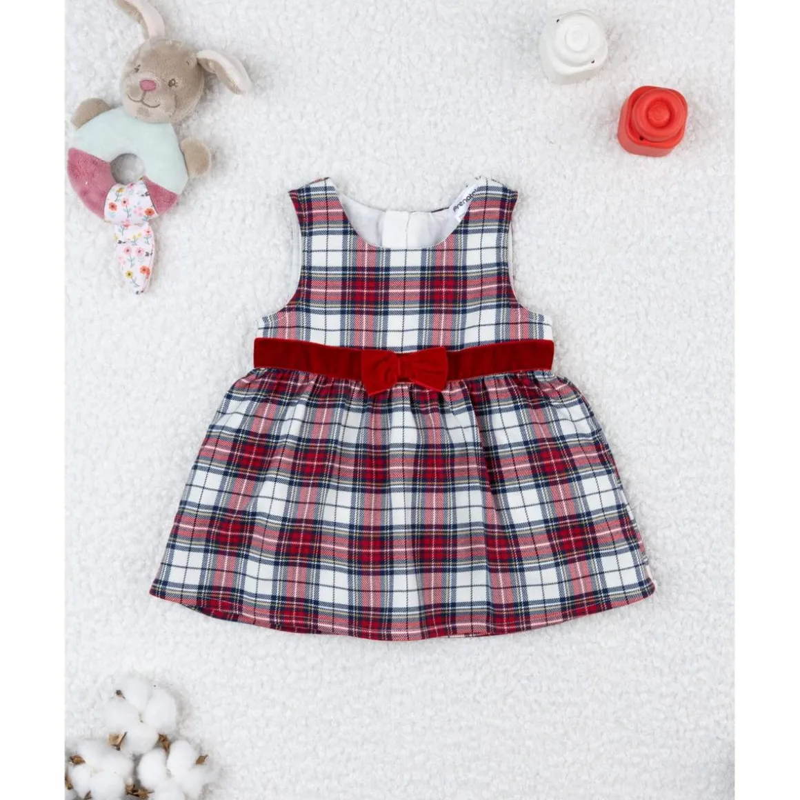 Vestido tartán niña