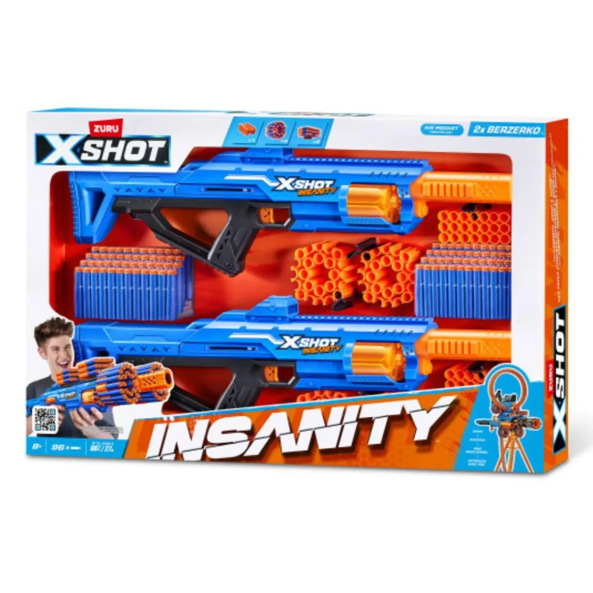 X-Shot - Insanity combo 2 lanzadores Berzerko