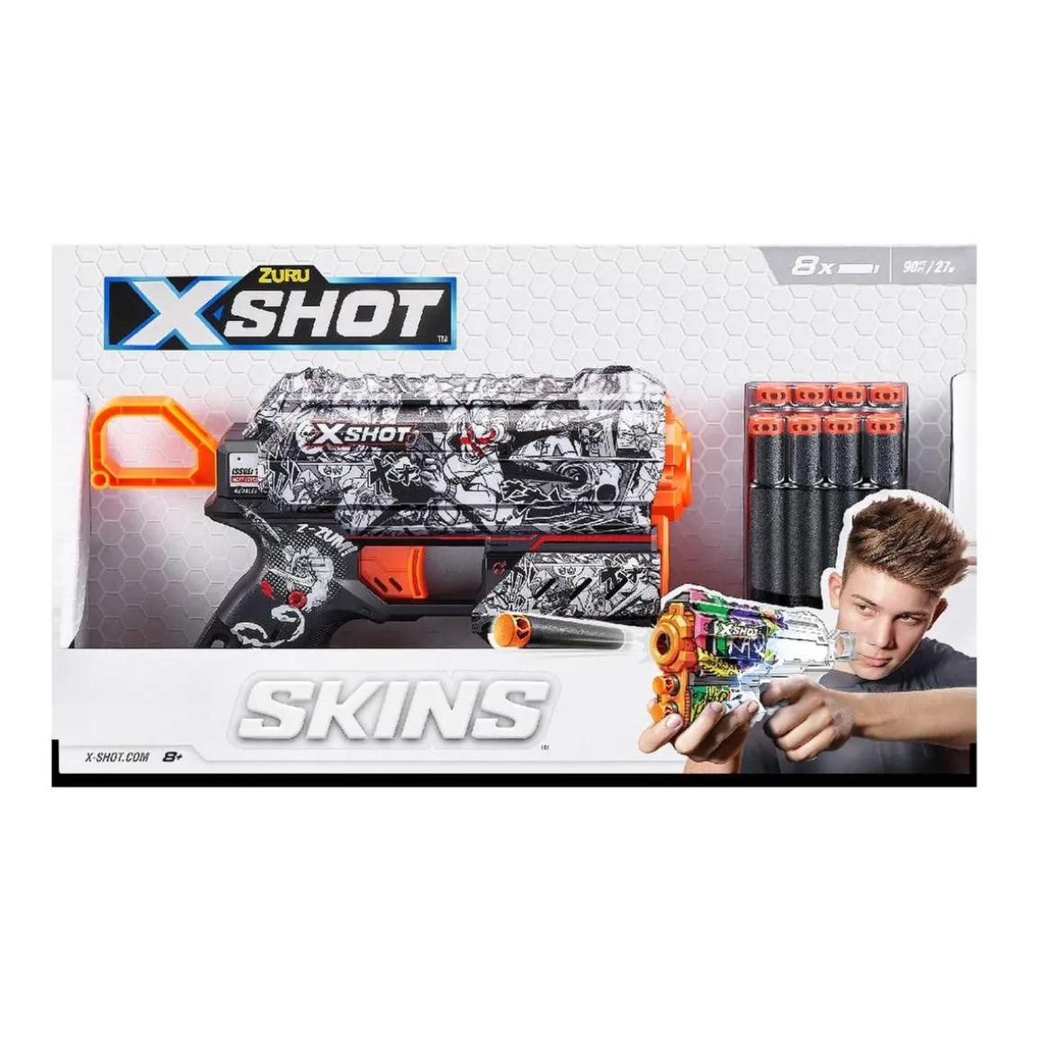 X-Shot - Pistola de dardos Skins Flux (Varios modelos)