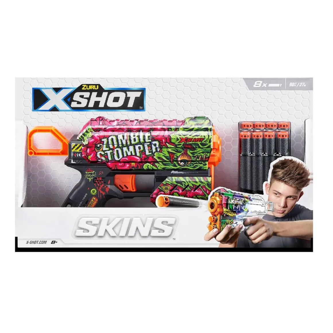 X-Shot - Pistola de dardos Skins Flux (Varios modelos)